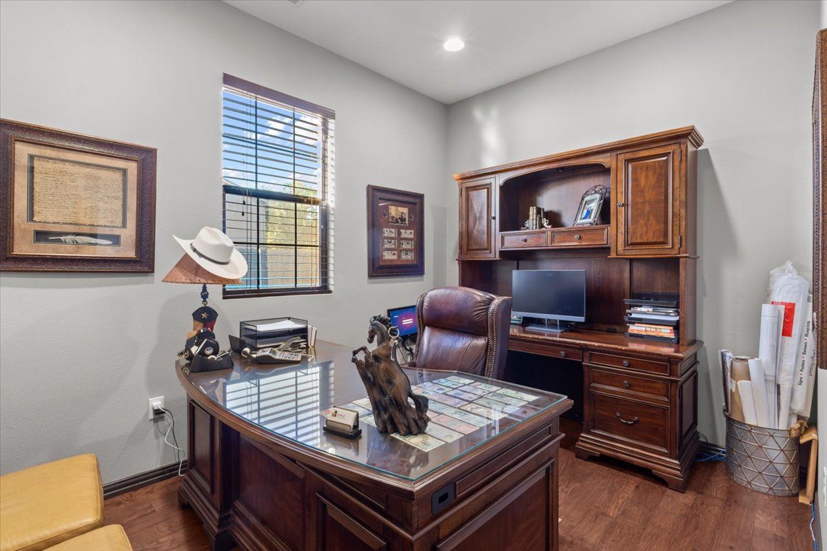 Private office with executive desk