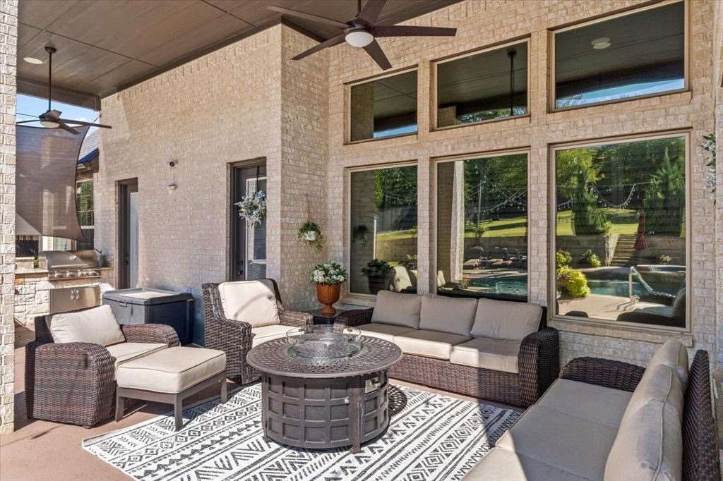 Covered back patio