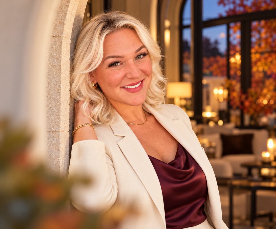 Rebecca Kennedy, Keller TX REALTOR, in a cream blazer, smiling